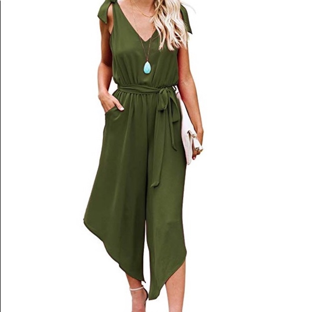 Green jumpsuit